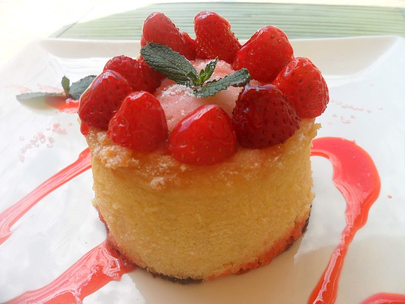 Blondie con cobertura de chocolate blanco y Baileys