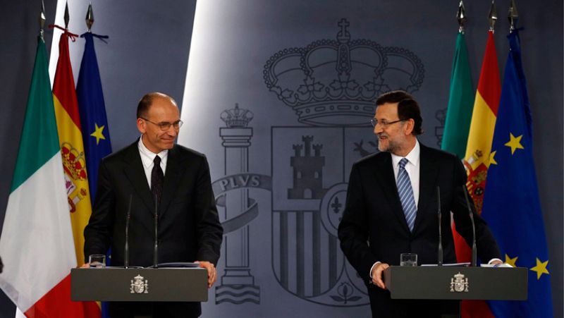 Rajoy reclama junto a Letta que la Unión Europea acelere la integración bancaria y fiscal