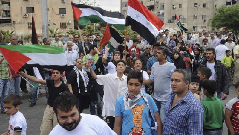 Los palestinos conmemoran el 65º aniversario de la Naqba o "desastre"