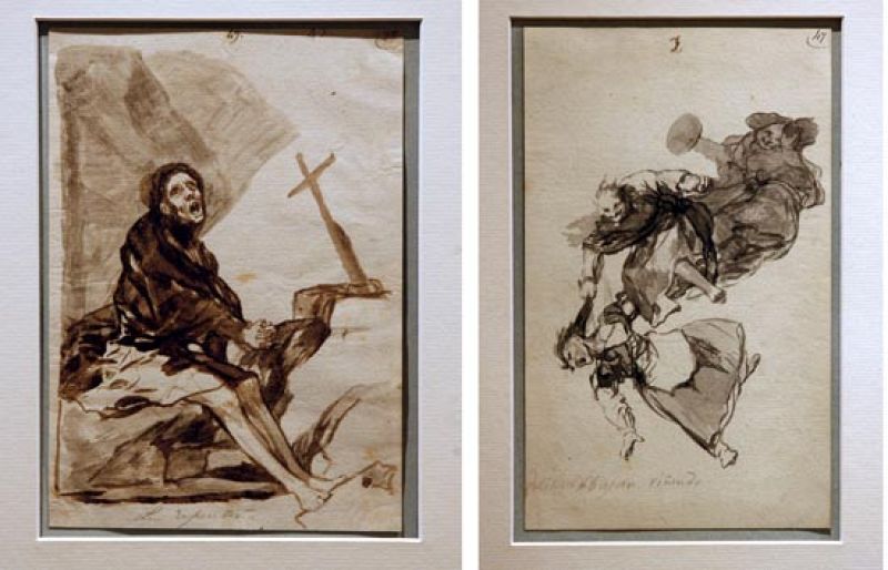 Subastan tres dibujos de Goya en Christie's