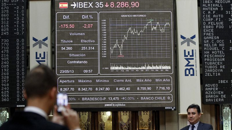 El Ibex-35 cae un 1,40% y encadena cuatro jornadas en números rojos