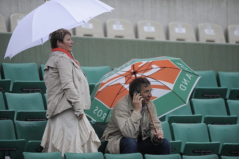 La lluvia retrasa la tercera jornada de Roland Garros