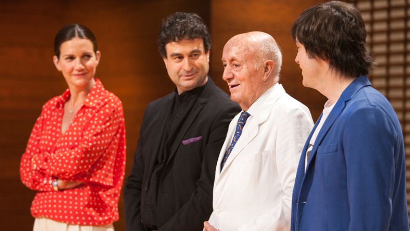 Un trío de maestros visitan MasterChef: Paco Roncero, Lucio y Berasategui.