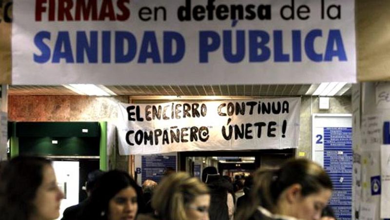 Última huelga sanitaria en Madrid contra la privatización de la gestión de seis hospitales