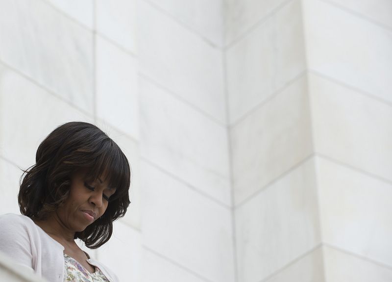 Michelle Obama pierde los nervios con una activista: "O te callas, o me voy"