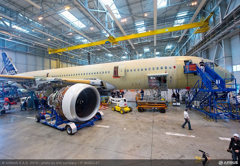 Todo listo para el primer vuelo del Airbus A350