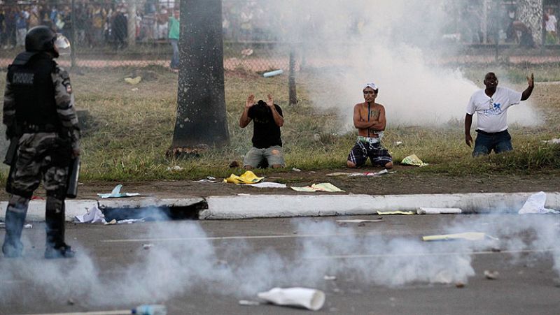 Ascienden a dos los muertos durante la "marcha del millón" en Brasil