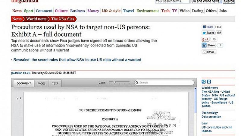 Revelan las normas secretas que rigen el espionaje de EE.UU. en internet