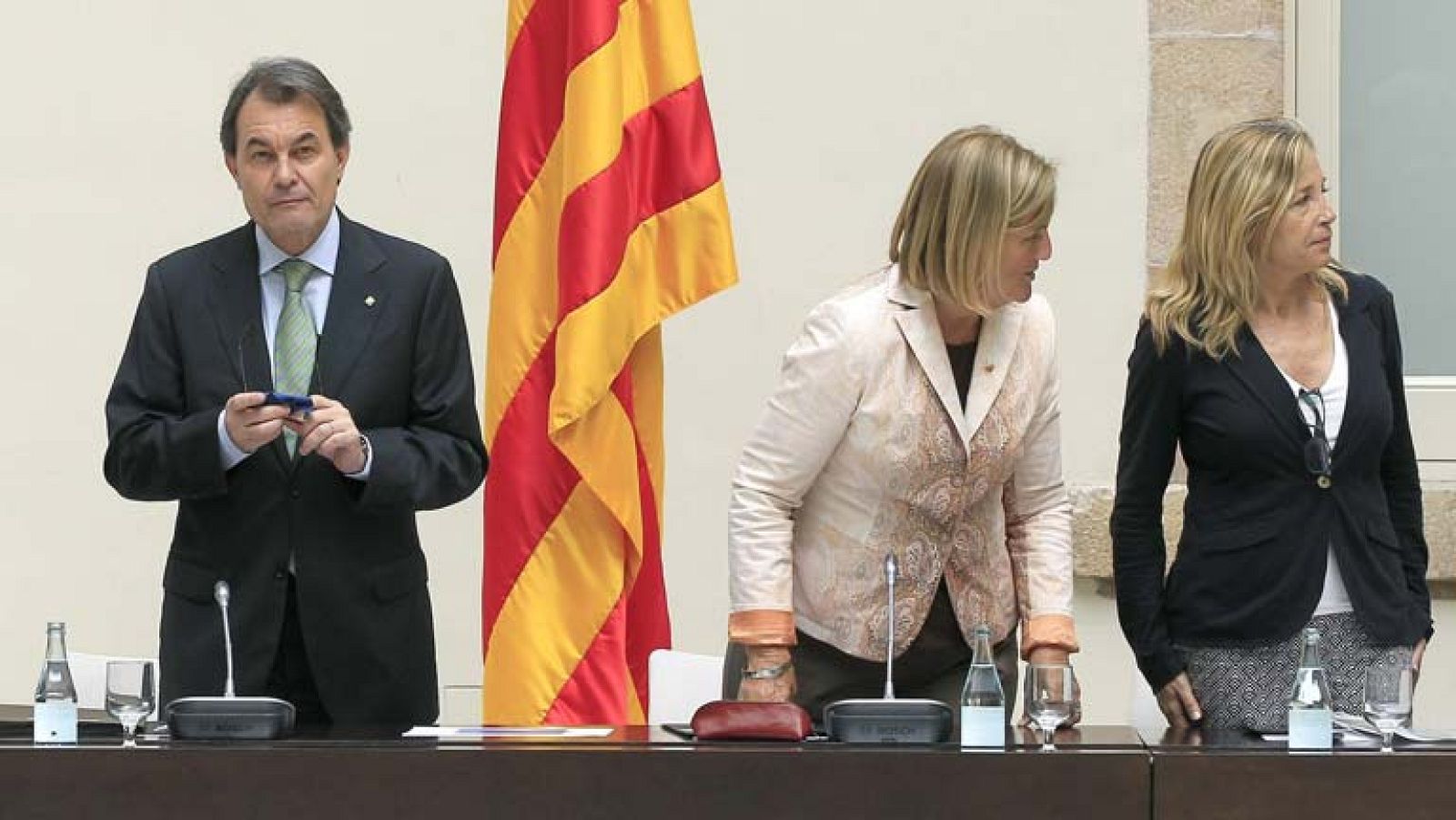 Primera reunión del llamado Pacto Nacional por el derecho a decidir la soberanía de Cataluña