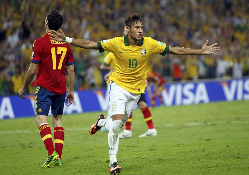 Así jugaron España y Brasil la final de la Copa Confederaciones
