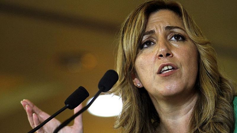 Susana Díaz reclama el apoyo de los socialistas andaluces para "abrir un nuevo tiempo"