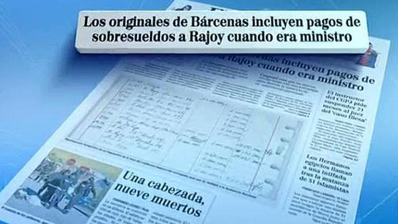 El juez Ruz recibe un supuesto original de los 'papeles de Bárcenas' con pagos a Rajoy