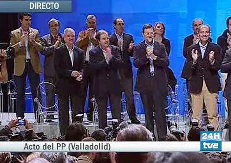 Rajoy reúne en Valladolid a sus 'barones' para presentar su candidatura