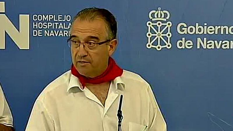 Los médicos, "esperanzados" con el corredor herido más grave en el encierro de sanfermines