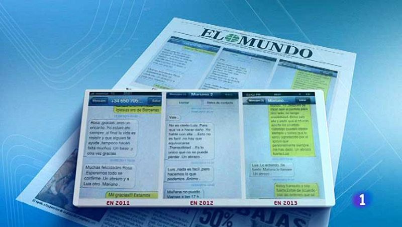 Rajoy dio su apoyo a Bárcenas tras revelarse las cuentas del PP, según SMS que publica El Mundo