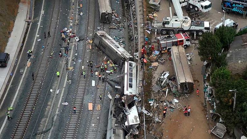 El maquinista del tren de Santiago: "Descarrilé, qué le voy a hacer, qué voy a hacer"