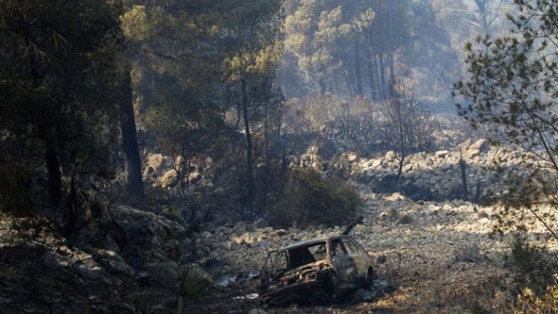 Estabilizado el 80% del incendio de Sierra de Tramontana, en Mallorca, que amenaza Galatzó