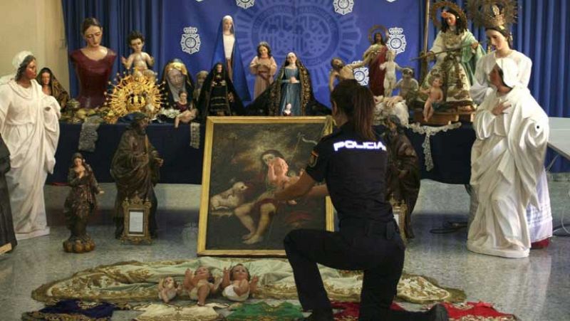 Recuperan más de 50 piezas de arte sacro robadas en Andalucía y en Portugal