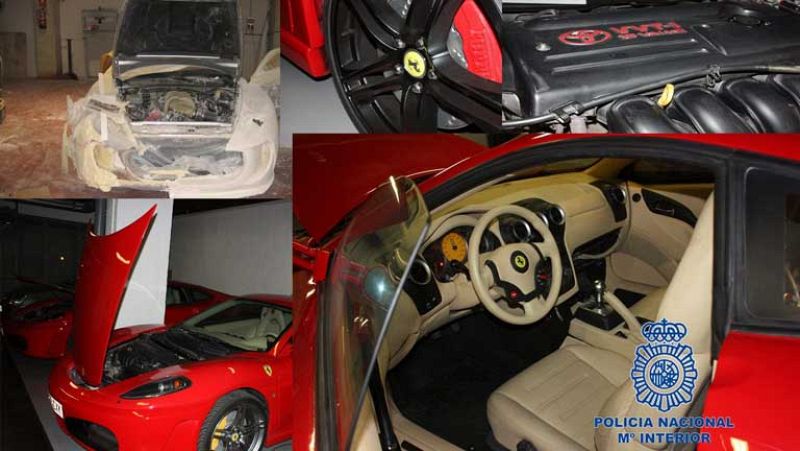 Detienen a ocho personas en Madrid y Valencia por transformar y vender falsos coches de lujo