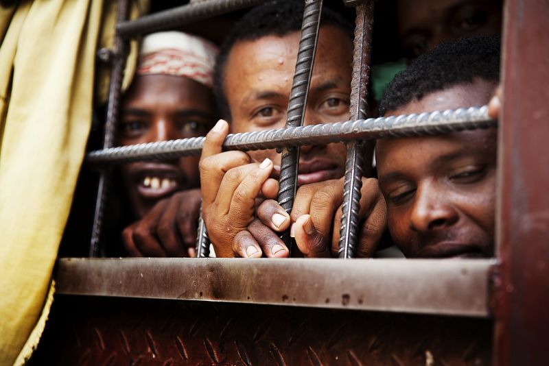 Miles de emigrantes etíopes, atrapados en Yemen en espera de ser deportados de vuelta a su país