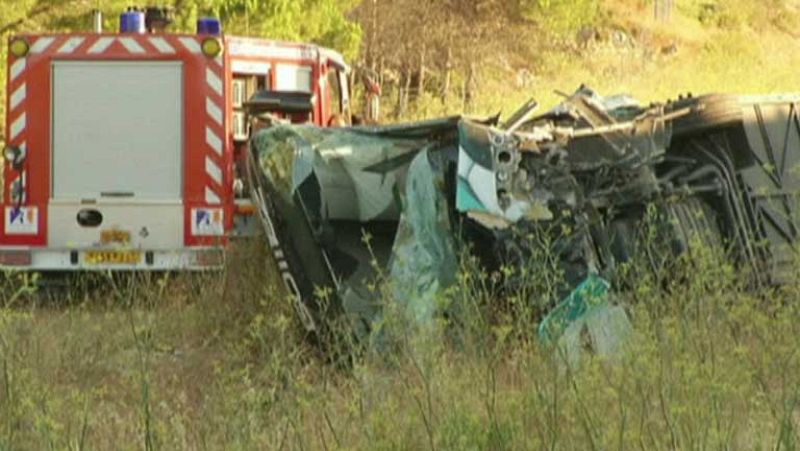 Una española muere en un accidente de autocar en Francia con más de 30 heridos