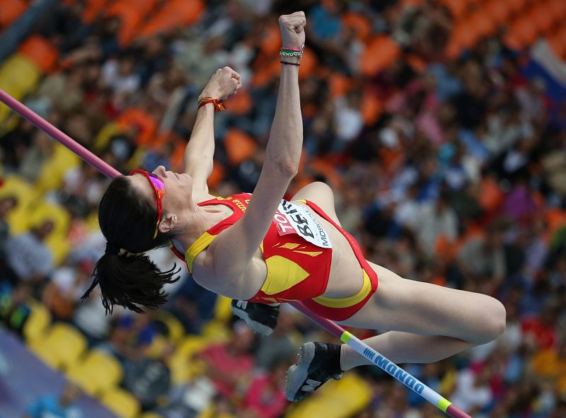 Chicherova y Beitia, sin problemas para pasar a la final de altura; Barrett sufrió