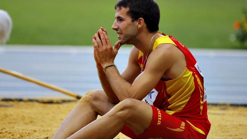 Eusebio Cáceres se queda a las puertas del podio en la final de salto de longitud