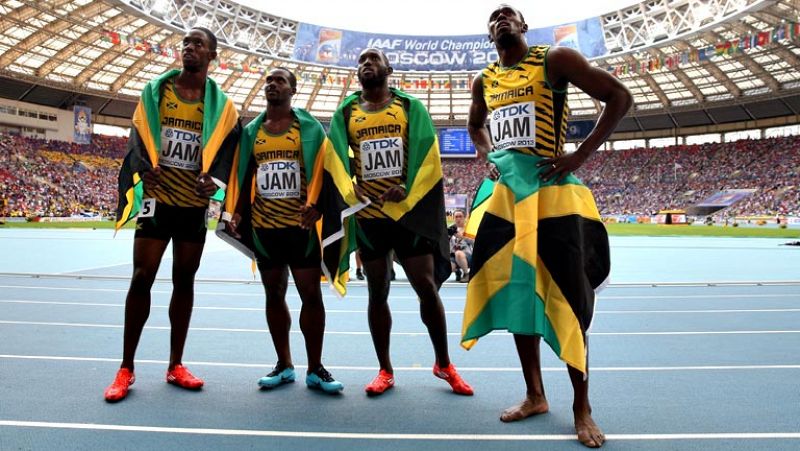 Bolt y Jamaica cierran los campeonatos sumando medallas de oro en los relevos 4x100