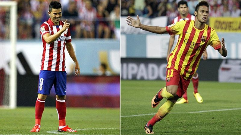 Villa y Neymar se erigen en estrellas del reparto en la ida de la Supercopa 2013