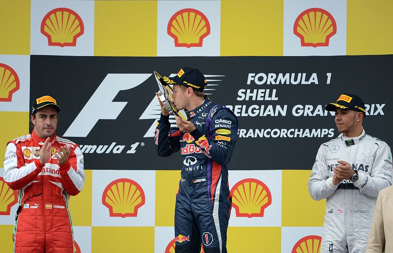 Sebastian Vettel gana en Spa y Alonso acaba segundo