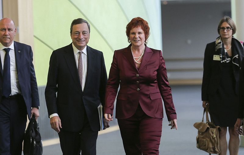 El presidente del BCE cree que se mantendrá la "lenta" recuperación económica de la zona euro