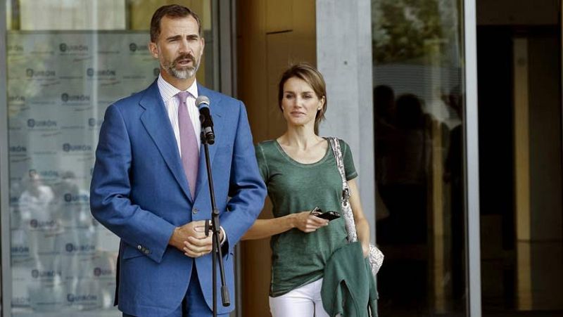 El príncipe dice que el rey está "muy animado" y tiene ganas de "ponerse de pie"