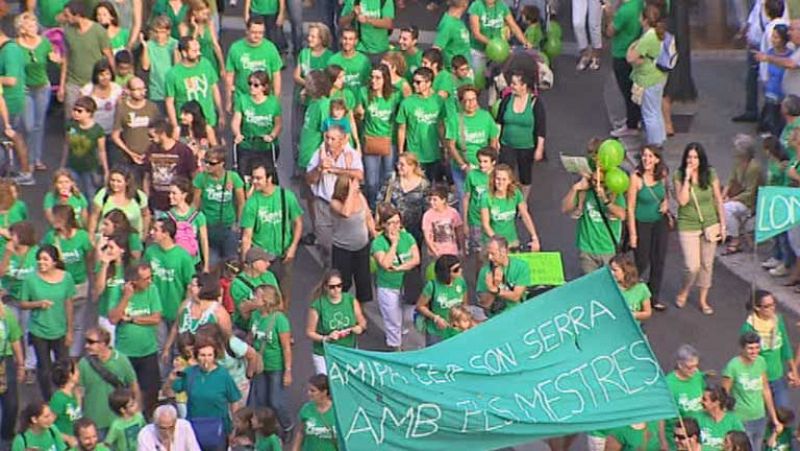 Sin acuerdo la cuarta reunión del Gobierno balear con docentes tras la manifestación de Palma