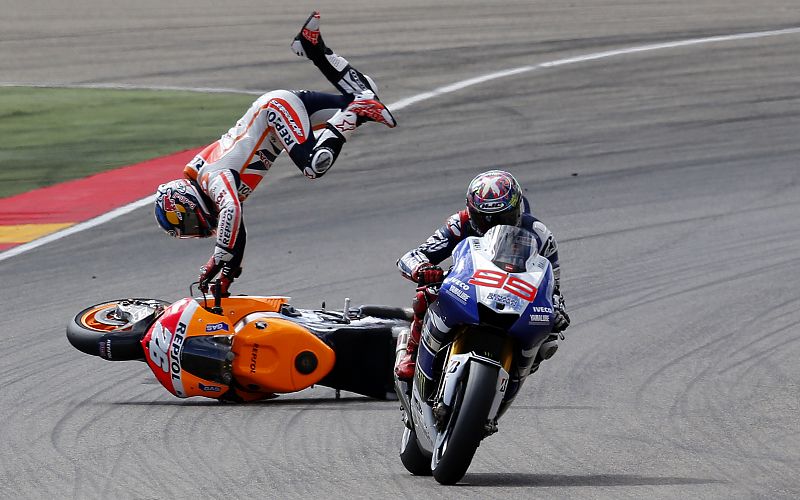 Márquez y Pedrosa, citados a declarar por el accidente de Alcañiz