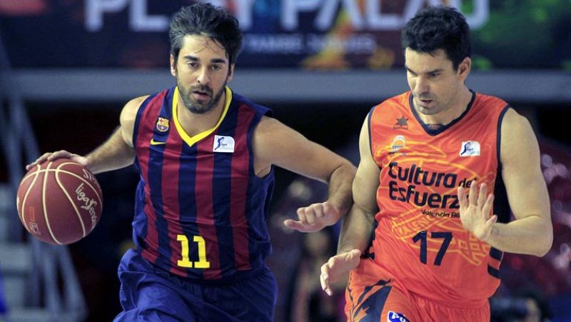 El Barcelona vence a un intermitente Valencia Basket en el regreso de Navarro