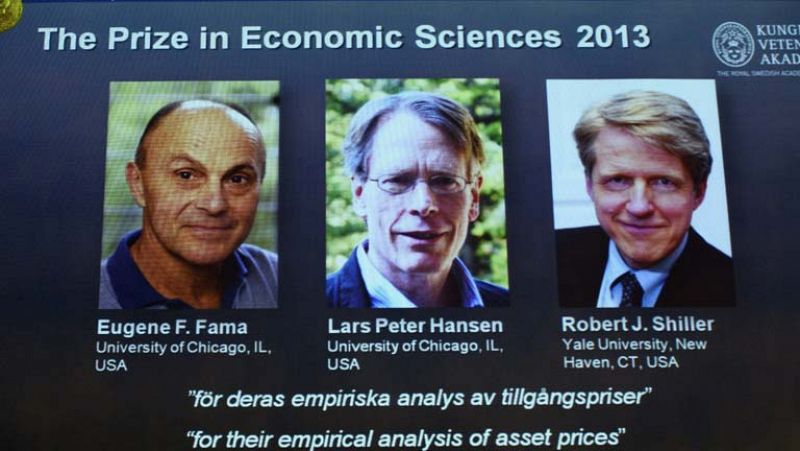 Fama, Hansen y Shiller, Nobel de Economía por sus estudios sobre comportamiento de mercados