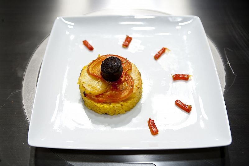 Arroz al horno con presa ibrica