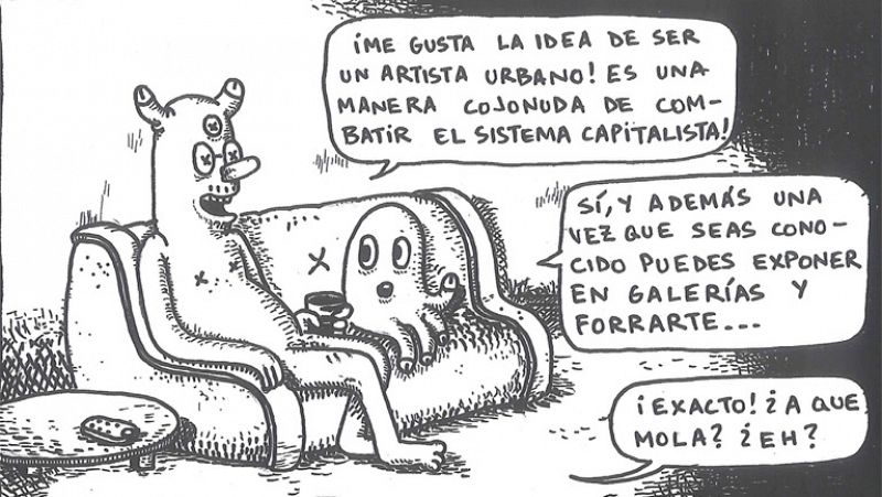 Rallito-X, el Banksy español, publica su primer cómic