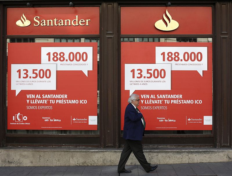 El Santander ganó 3.310 millones hasta septiembre, un 77% más que en 2012