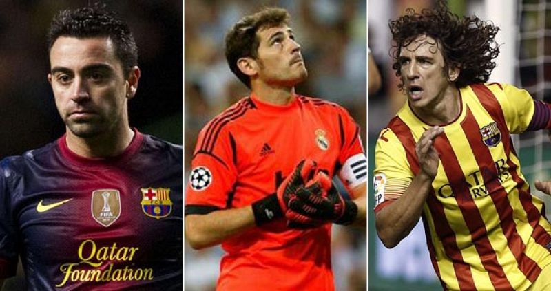 Xavi, Casillas y Puyol, los más curtidos en el 'clásico'