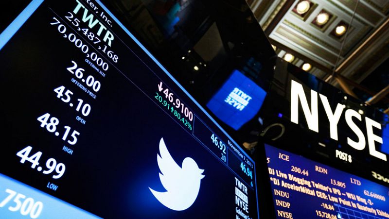 Las acciones de Twitter suben un 72,69% en su estreno bursátil y cierran en 44,90 dólares