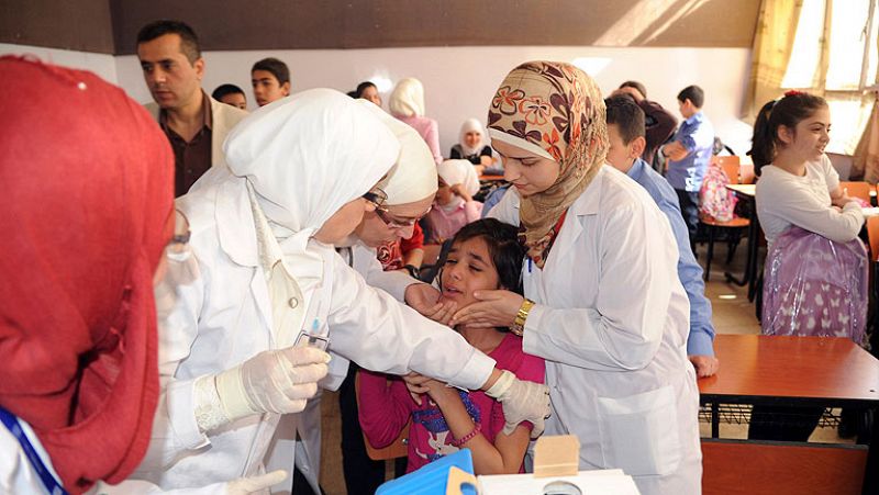 La ONU quiere vacunar a 20 millones de niños en Oriente Próximo tras el brote de polio en Siria