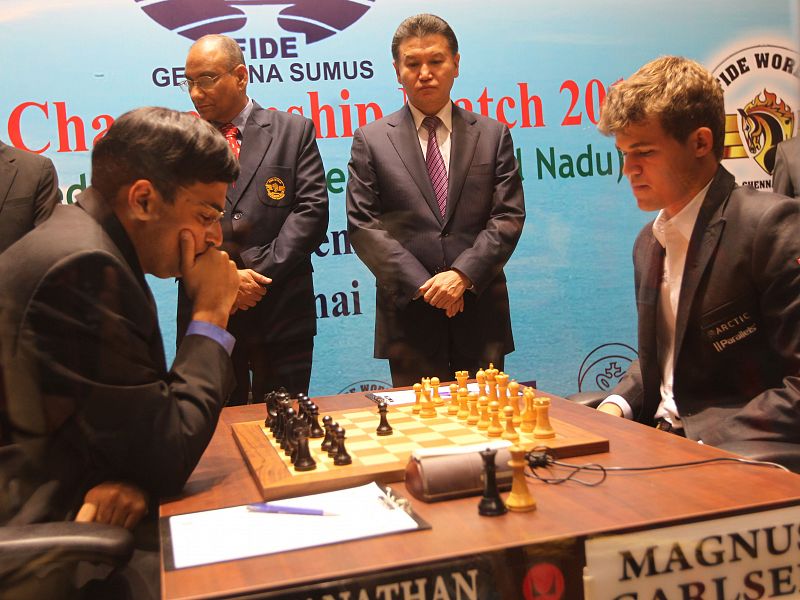 El Mundial Anand-Carlsen comienza con unas rápidas tablas