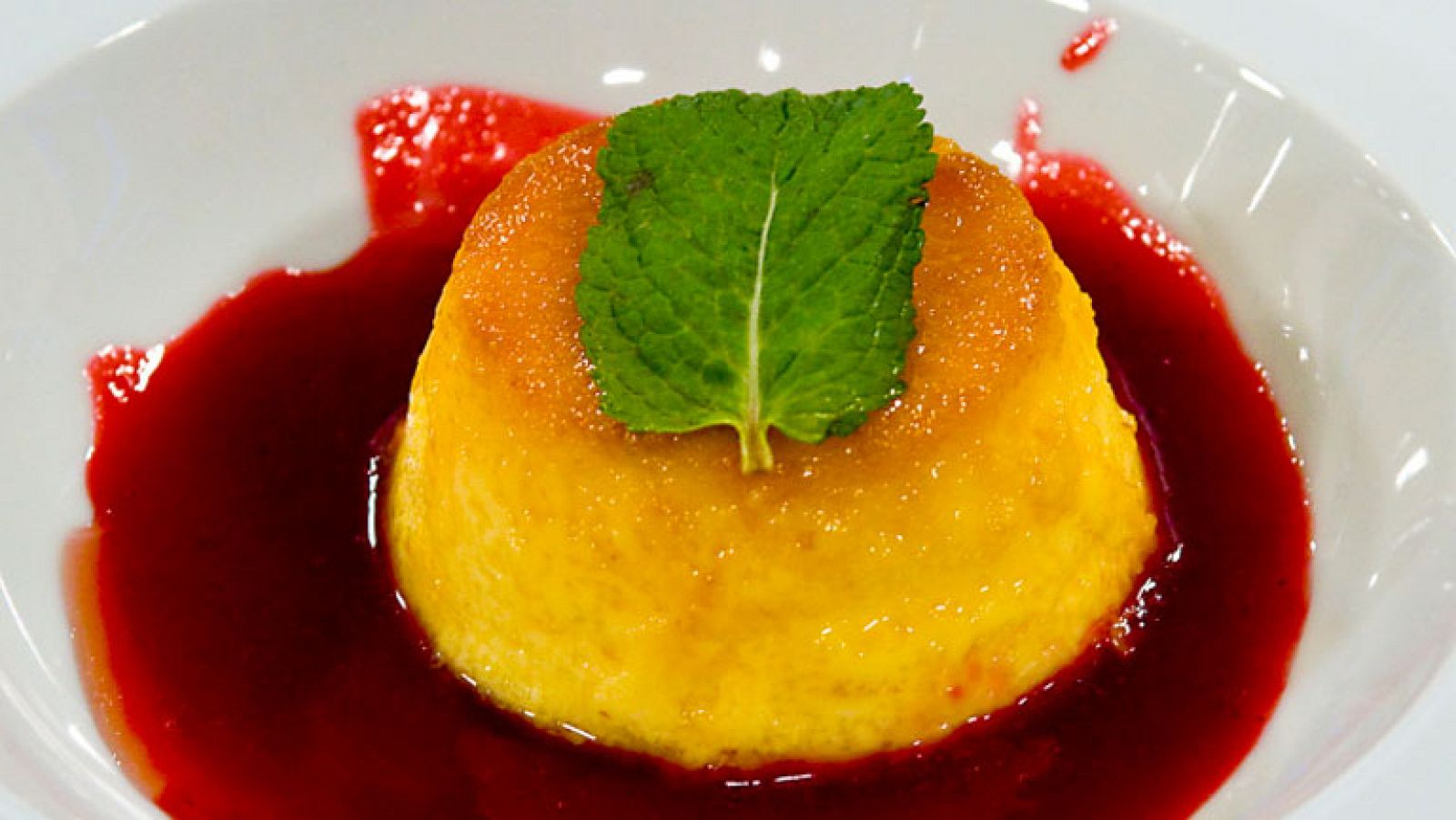 Flan al pan rallado