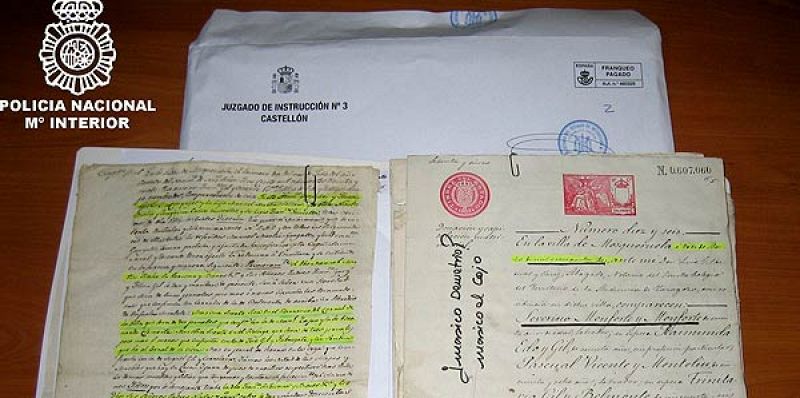 Detenido por robar durante años documentos del Archivo Histórico de Teruel
