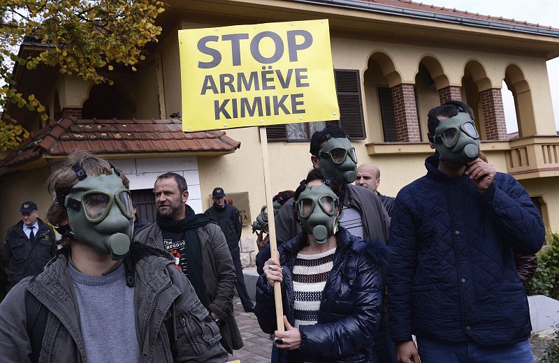 Albania rechaza albergar las armas químicas de Siria ante las protestas ciudadanas