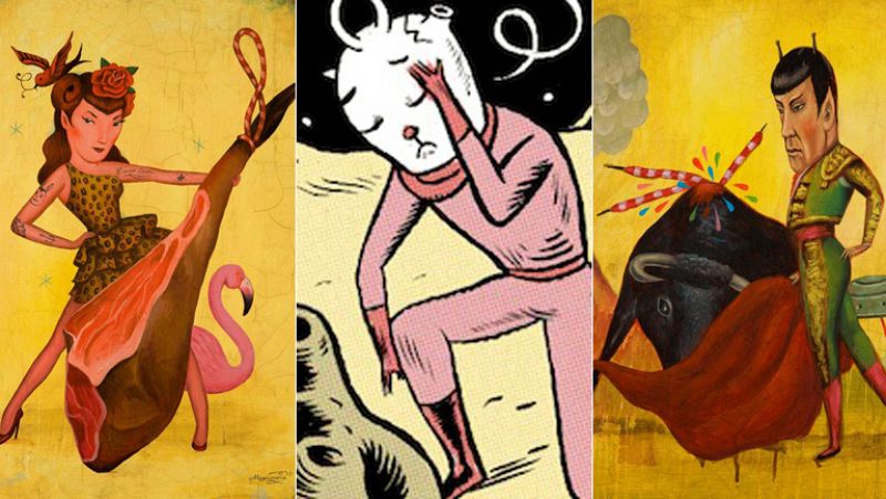 'Typical Spanglish', pintura, cómic y poesía en un original catálogo de arte