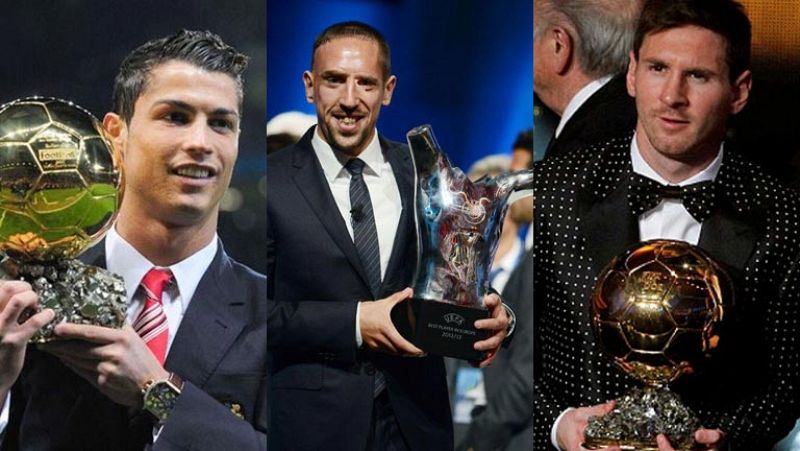 Cristiano, Messi y Ribéry, los poderes del trío de oro