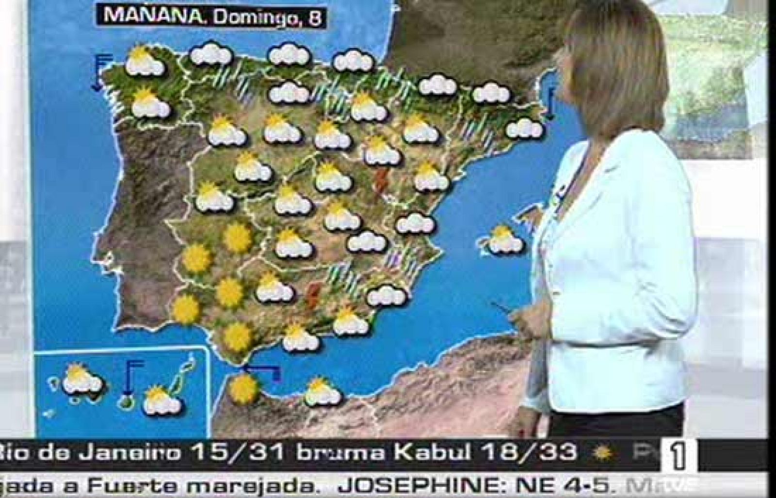 La Agencia Estatal de Meteorología prevé para este domingo aumento de la nubosidad en la Península (07/06/08).