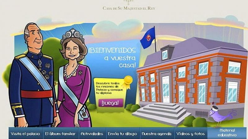 La Casa Real intenta "acercar la monarquía a los niños" con un área infantil en su página web